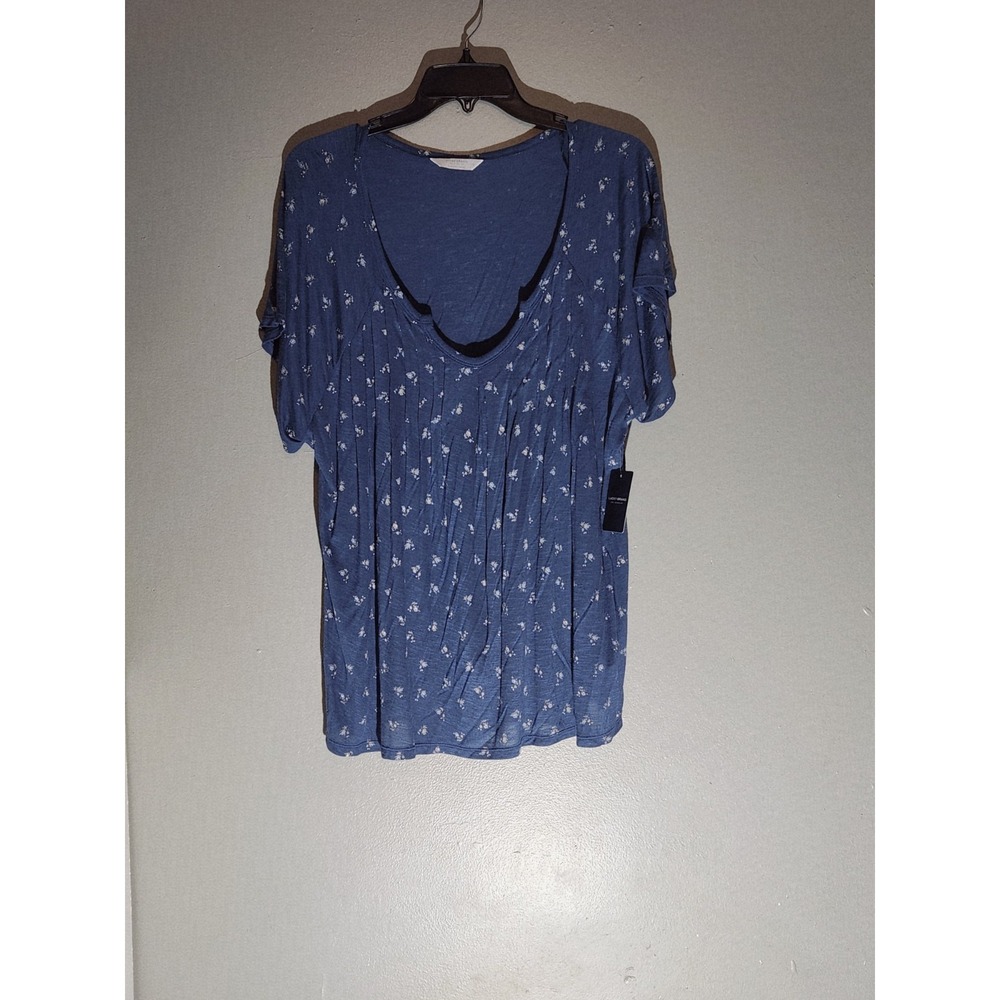Lucky brand women Short Sleeve Floral top Sz: L